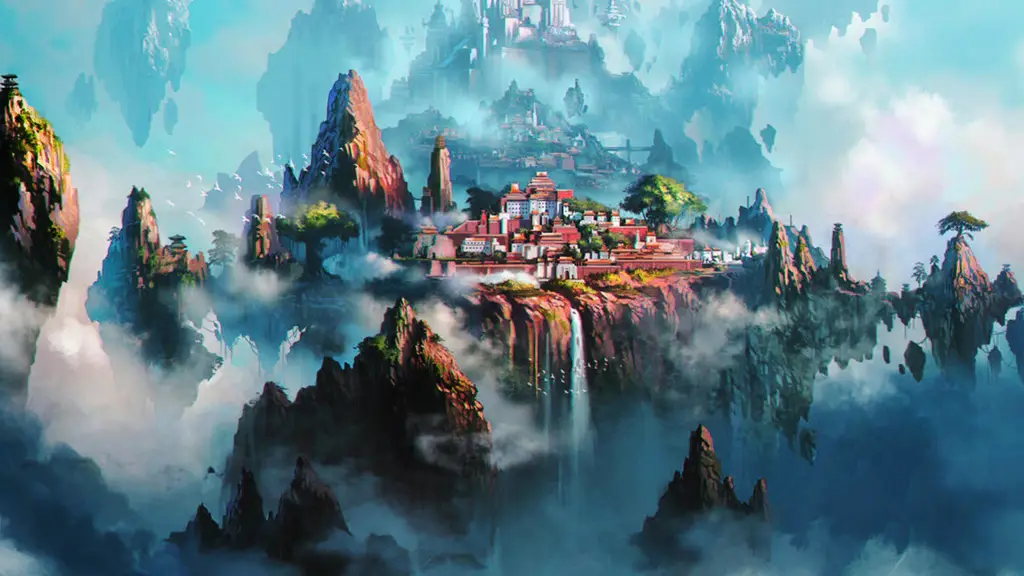 Keindahan dunia fantasi dalam anime Isekai Pemandangan dunia fantasi dalam anime