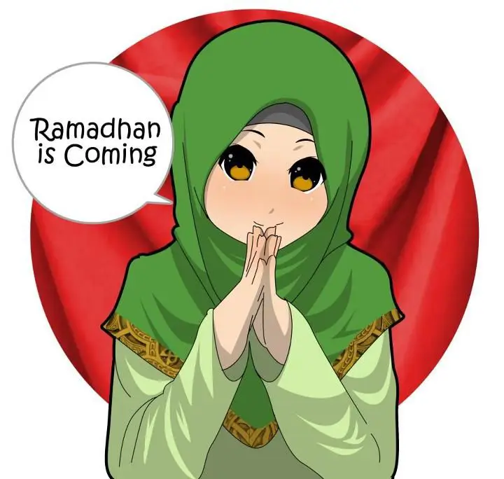 Anime sebagai Teman Berbuka Puasa Ilustrasi anime bertemakan ramadhan