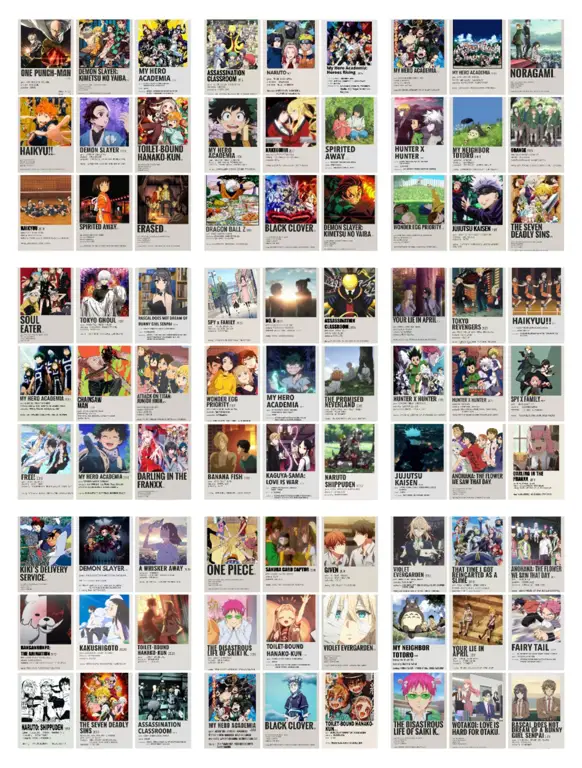 Berbagai Pilihan Anime Adaptasi Novel Kolase berbagai anime adaptasi novel