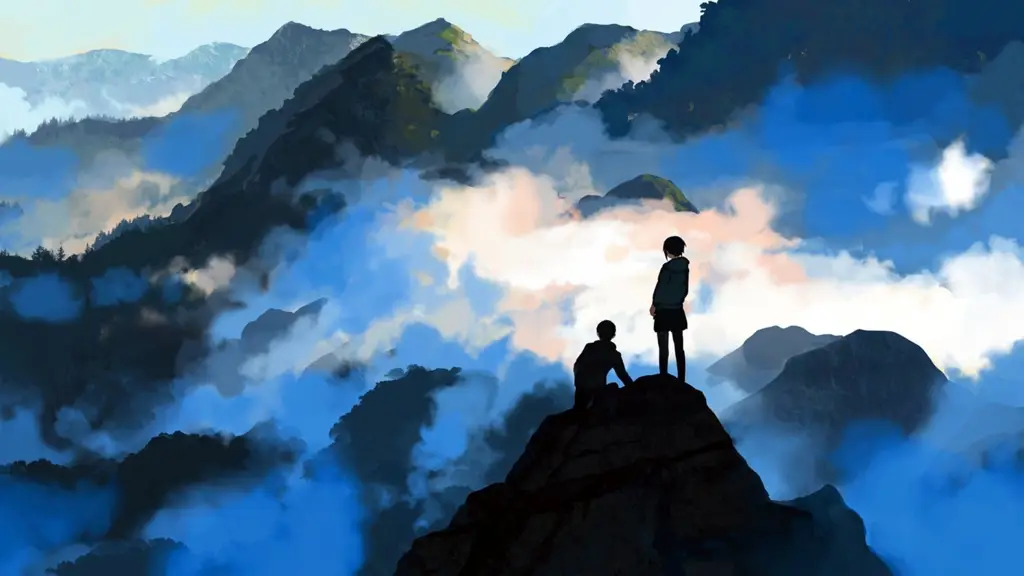 Pemandangan Anime Romantis Pemandangan alam yang indah dalam anime romantis