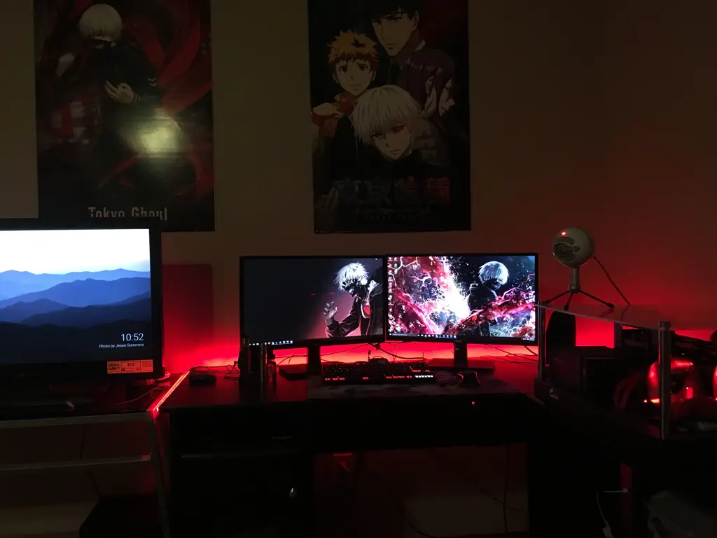 Suasana Menonton Anime yang Nyaman Gambar pengaturan menonton anime yang nyaman