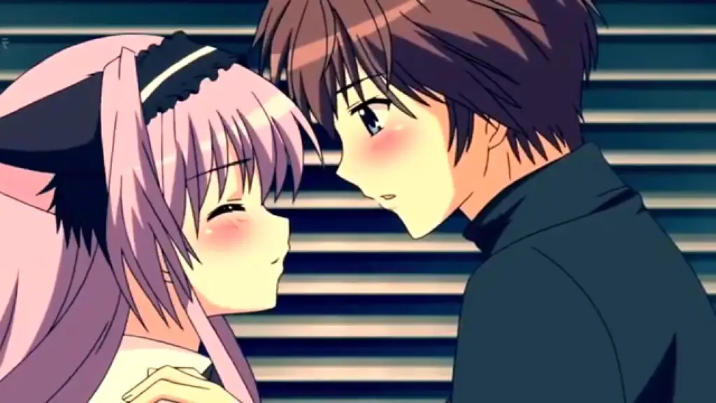 Momen Romantis di Anime Gambar adegan romantis dari anime